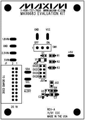 MAX6683EVCMODU